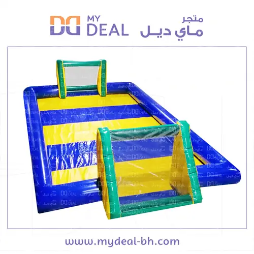 ملعب صابوني 12 في 6 لون ارضية ازرق واصفر 
