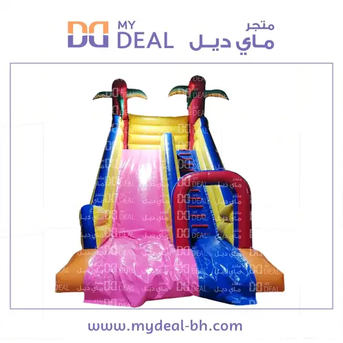 زحليقة هوائية مشجرة مع بوابة 7*4*7 متر 