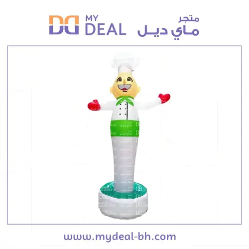 بالون دعائي راقص على شكل طباخ  الارتفاع 3.20 والعرض  1.80