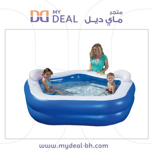 مسبح أطفال نفخ خماسي مع جلسة 213*207*69 سم