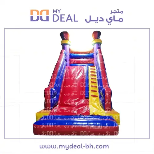 زحليقة هوائية مع سلم ودرج كبير 6*3.50*6 متر 