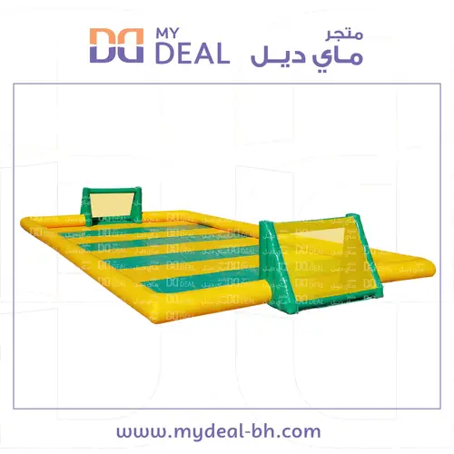 ملعب صابوني مع اقوال هوائية طول ٢٠ متر عرض ١٠ متر 