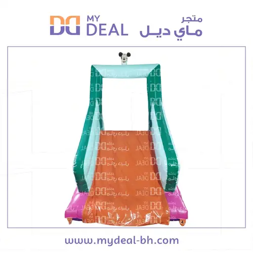 زحليقة هوائية شخصية ميكي ماوس مع سلمين خلفي ودرج 6.80* 3* 5 متر 