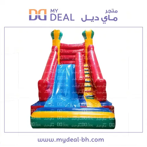 زحليقة هوائية مع سلم ودرج كبير 6**4*6 متر 