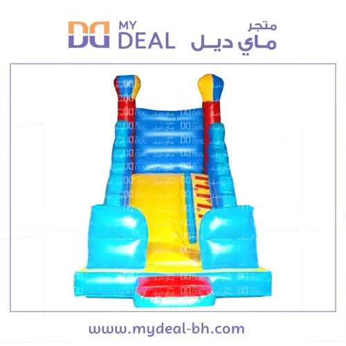 زحليقة هوائية مع نطيطة وسلم وجدار وبوابة ودرج 5.7* 3* 4.5 متر 
