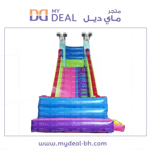 زحليقة ميكي ماوس مع سلم وجدار وبوابة ودرج 8*4*8 متر