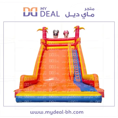 زحليقة هوائية مشجرة شخصية ميكى ماوس ومثبتات يد وسلم 10 * 6 * 9.5 متر