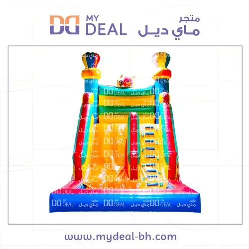 زحليقة مع مسبح هوائية أنجري بيردز طول 5.50 عرض 4 ارتفاع 5 متر مع مساكات يد