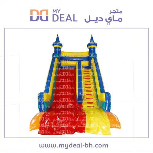زحليقة هوائية، مع سلم ومساكات لليد 6*4*6 متر