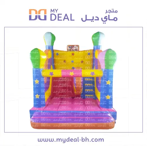 زحليقة هوائية بوبا مع سلم ونطيطة ودرج كبير 4.50*3.60*3.50 متر