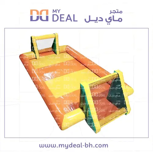 ملعب صابوني طول 10 وعرض 5 متر لون اصفر وبرتقالي 