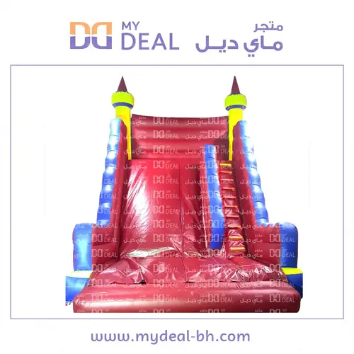 زحليقة هوائية ترفيهية مع درج ومساكات لليد 7*4.50*7 متر 