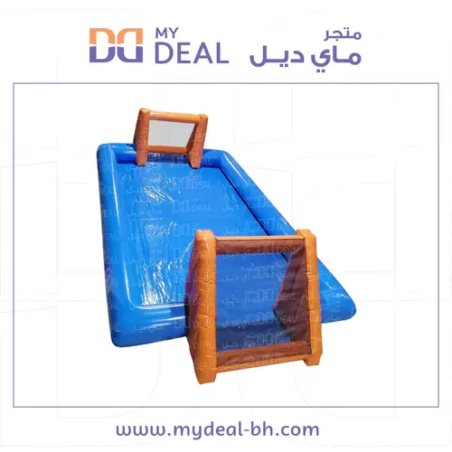 ملعب صابوني بأرضية زرقاء واقوال برتقالي 10*5 متر