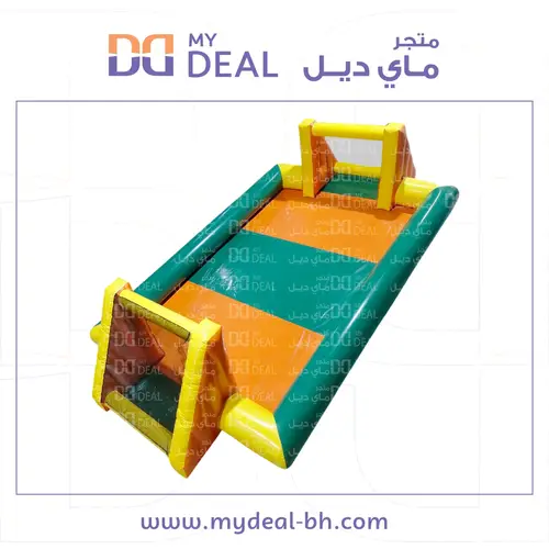 ملعب صابوني اخضر و برتقالي 8*4 متر