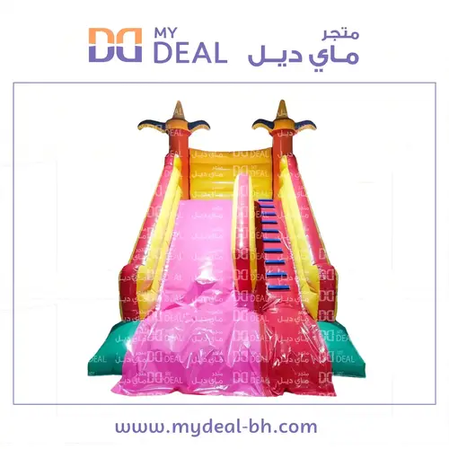 زحليقة هوائية مع اعمدة مشجرة 6*4*6 متر 