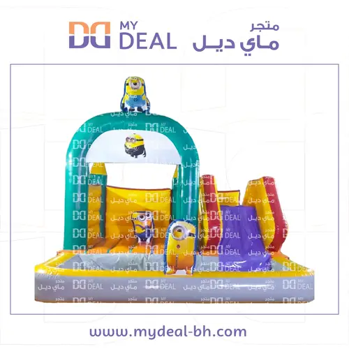 نطيطة مع زحليقه وسلم وحوض مسبح مائى 5 * 5 متر
