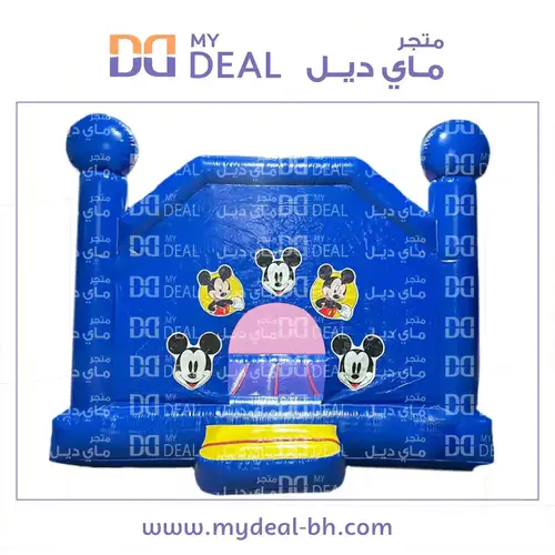 نطيطة ميكي ماوس هوائية مع درج 3.50*3 متر