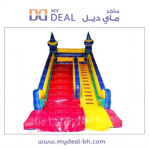 زحليقة هوائية بمساكات يد وسلم 7* 4* 7 متر 