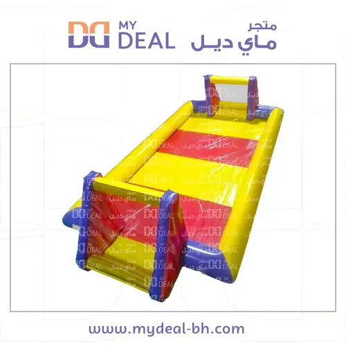 ملعب صابوني بأرضية اللون الأصفر والأحمر 10 * 5 متر