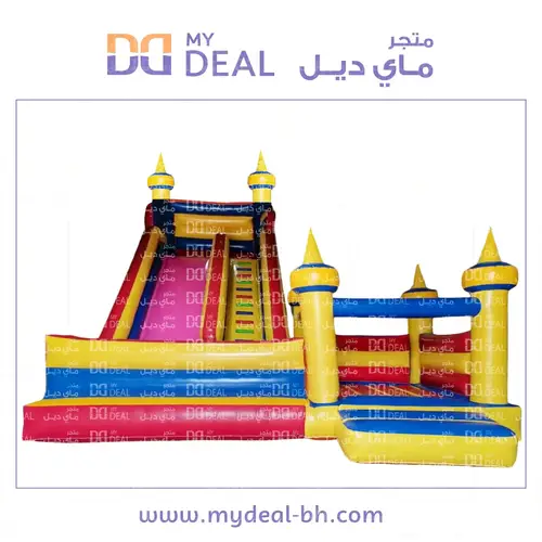 زحليقة مع نطيطة جانبية وسلم 8*7*8 متر