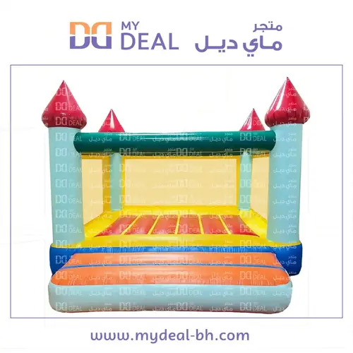 نطيطة هوائية مع درج كبير وشبك  4*4 متر