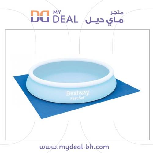 قماش فرشة أرضية ازرق حماية مسبح دائري 3.96×3.96متر