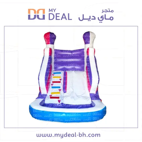زحليقة مع حوض مسبح مائي وسلم ومساكات يد طول ٤ متر عرض ٣.٥٠ متر ارتفاع ٣.٥٠ متر