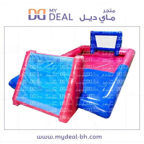 ملعب صابوني طول 10 متر في عرض 5 متر لون أحمر وأزرق