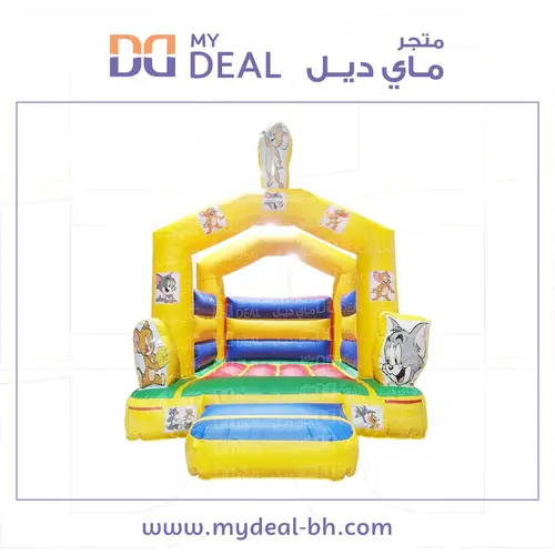 نطيطه هوائية شخصية توم وجيري  مع درج 3.5*3 متر