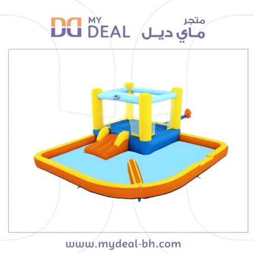 زحليقة اطفال القلعة المائية 3.65×3.40×1.52متر تتحمل 180 كجم تكفي 6 لاعبين