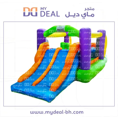 إيجار بيت هزاز مع زحليقة مزدوجة ومتاهة ونطيطة ونفقين وأعمدة طول 5.30 عرض 2.50 متر ارتفاع 2.10 متر | في البحرين