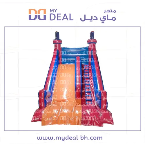 زحليقة هوائية مع سلم ومساكات يد 7 * 4 * 7  متر