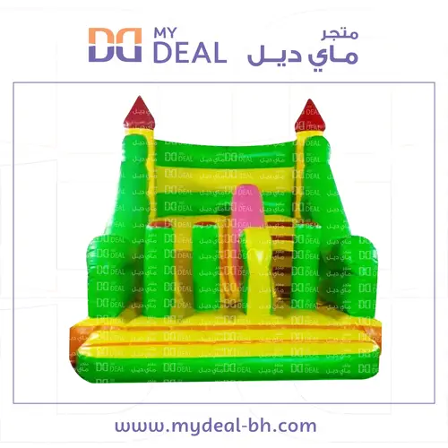 زحليقة هوائية مع سلم وبوكسنج ونفق متاهة واعمدة 4.50* 3.60* 3.50 متر