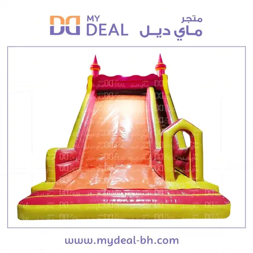 زحليقة هوائية مع درج كبير وبوابة 9* 5.25*9 متر