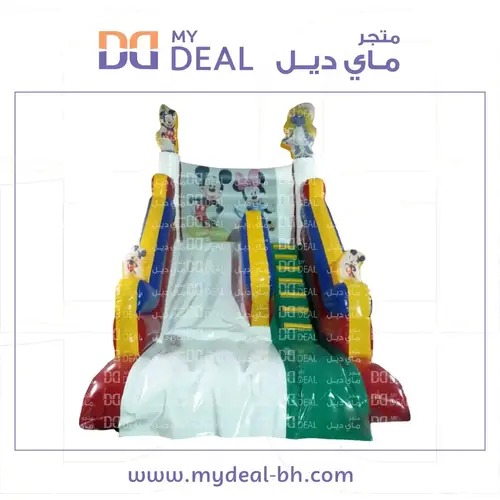 زحليقة هوائية شخصية ميكي ماوس الهوائية مع سلم 5*3.60*4.5 متر 