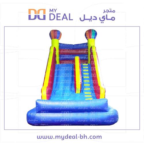 زحليقة مائية مع مصدة أمامية بالحوض طول ٦ متر عرض ٤ متر ارتفاع ٦ متر 