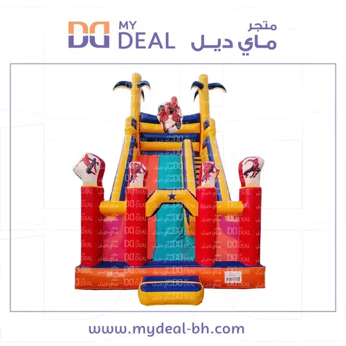 زحليقة مع نطيطة وسلم ودرج شخصية سبايدر مان  8* 4.50* 8 متر