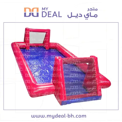 ملعب صابوني لون أزرق وأحمر  10*5 متر 