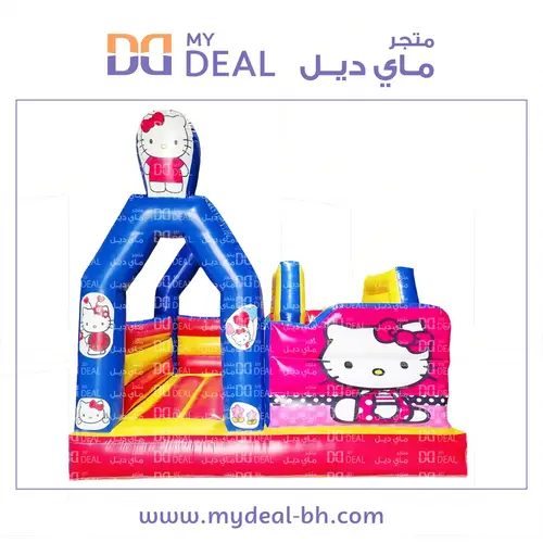 نطيطة كيتي مع زحليقة جانبية وجدار 4*4 متر