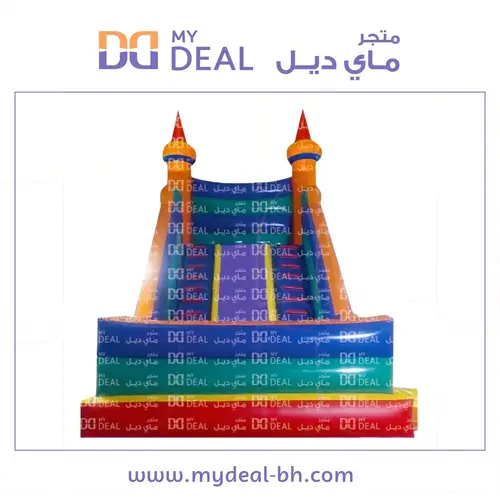زحليقة مع سلمين وجدار ونطيطة مع بوابة ودرج 6*4.5*6