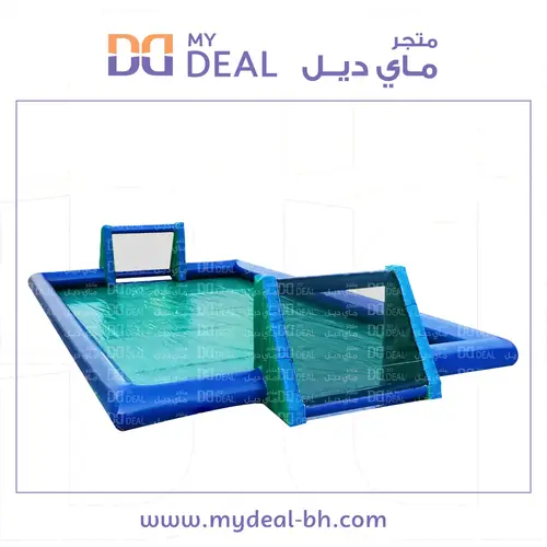 ملعب صابوني اخضر وازرق طول 16 متر عرض 8 متر 
