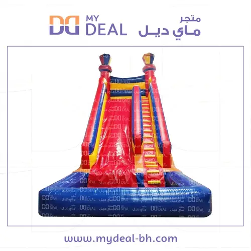 زحليقة مع مسبح مائي وسلم الطول 9 متر العرض 4 متر الارتفاع 9 متر
