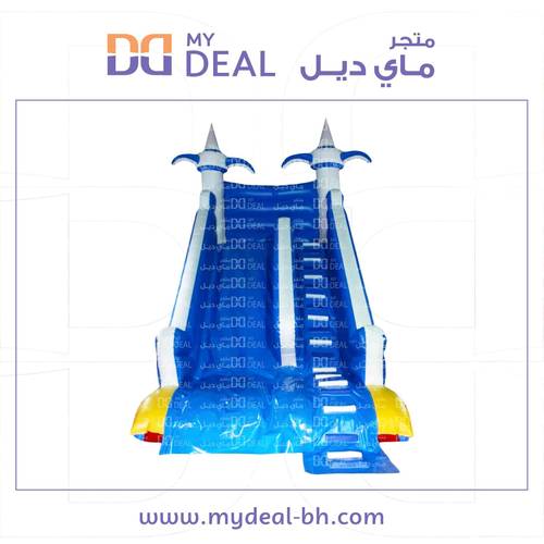 زحليقة هوائية اعمدة مشجرة مع حوض مسبح 7* 4* 7 متر