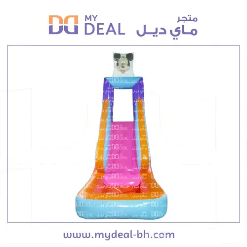 زحليقة مع سلم وحوض مائي شخصية ميكي ماوس الكرتونية طول ٦.٩٠ متر عرض ٢.١٠ متر ارتفاع ٥ متر 