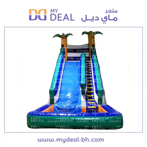 زحليقة مائية مع حوض الطول ٩ متر العرض ٤ متر الارتفاع ٩ متر 