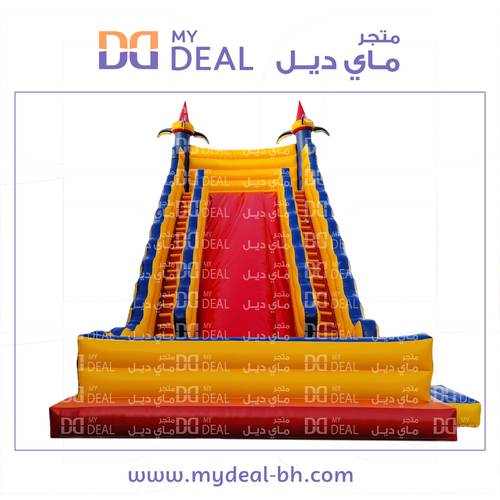 زحليقة هوائية كبيرة بسلمين وجدار ودرج وبوابة 11* 6.6 *10 متر