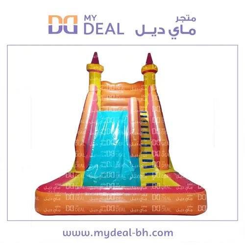زحليقة مع حوض مائي الطول ٦ متر العرض ٤ متر الارتفاع ٦ متر 