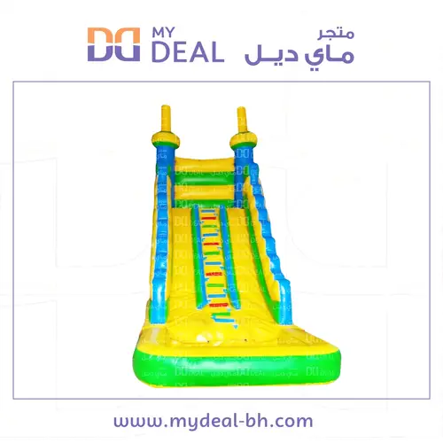 زحليقة مع مسبح مائي ومسارين طول 7 عرض 3.30 ارتفاع 7 متر