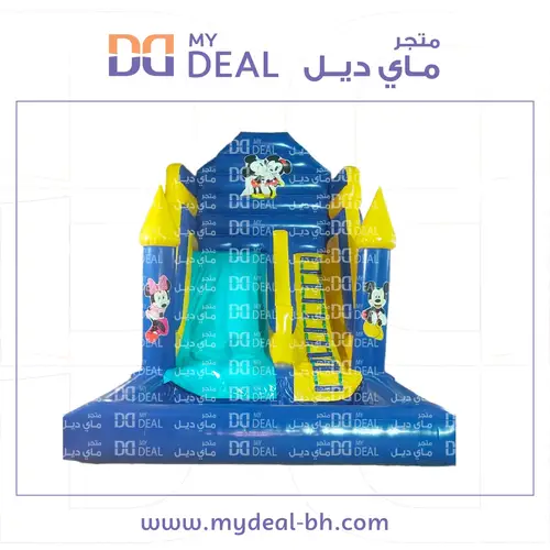 زحليقة مائية شخصية ميكى ماوس مع مسبح و مساكات يد 6.5 * 4 * 5 متر