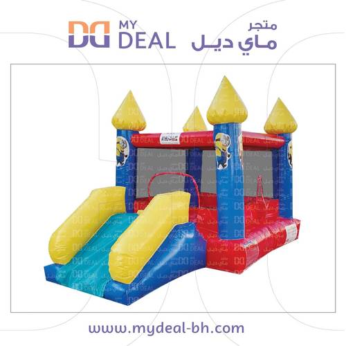 إيجار نطيطة مع زحليقة 4*2.50*2.50 متر شخصية مينيونز
